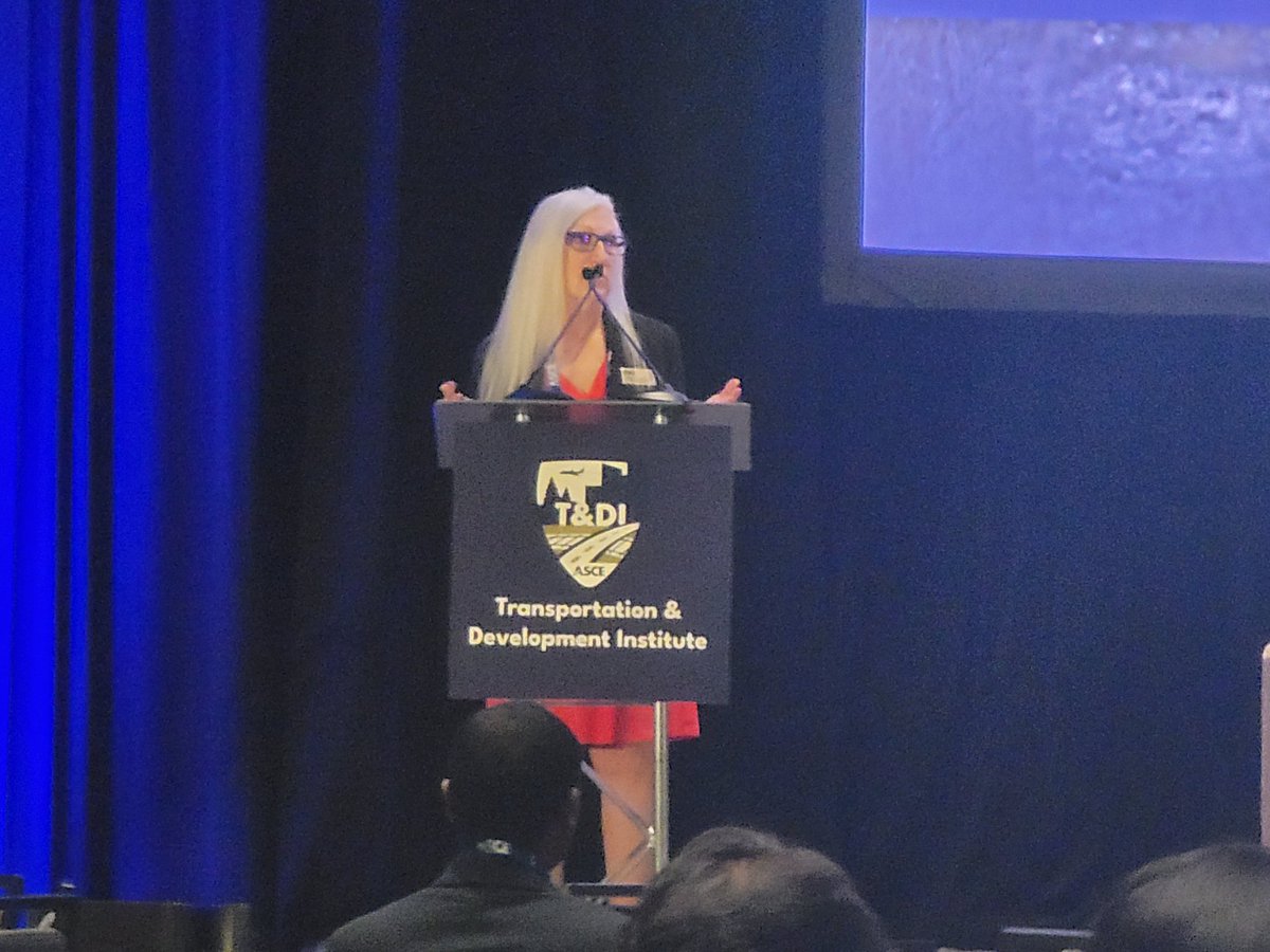 ASCE President-Elect Marsha Anderson Bomar, Ph.D., AICP, ENV SP, H.ITE, F.ASCE kicks things off in the #ICTD opening plenary!