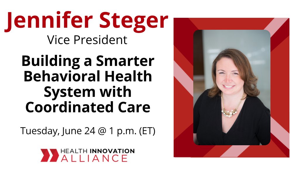 HIA's Jennifer Steger is joining the <a href="/ABHWorg/">ABHW</a> webinar on 6/24 to discuss how #interoperability can break down data silos, improve decision-making &amp; support whole-person care. Don't miss this! REGISTER: buff.ly/mzNfAAS