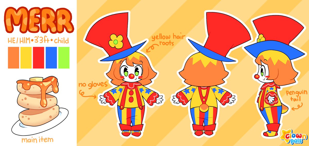 clownpals's tweet photo. new ref sheets of the characters! 🌈 https://t.co/vz01glMz4U
