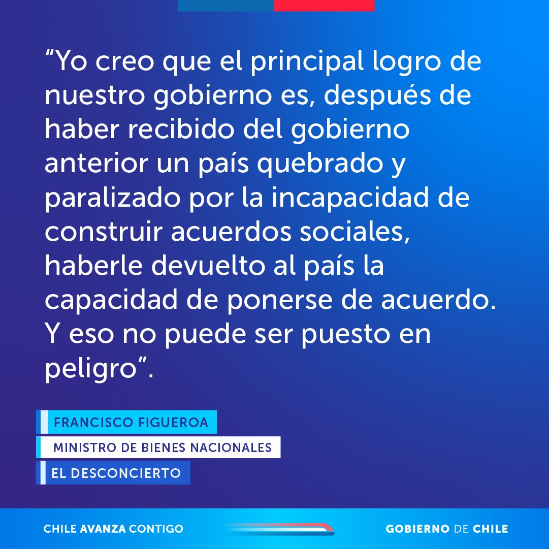 Bienes Nacionales (@ministeriobbnn) on Twitter photo 🗞️ El ministro Francisco Figueroa dio una extensa entrevista a <a href="/eldesconcierto/">El Desconcierto</a> sobre el trabajo realizado en Bienes Nacionales y los avances conseguidos por el gobierno durante estos más de tres años de gestión.
📲 Lee la entrevista completa acá ➡️ shorturl.at/poMHv 🗞️ El ministro Francisco Figueroa dio una extensa entrevista a <a href="/eldesconcierto/">El Desconcierto</a> sobre el trabajo realizado en Bienes Nacionales y los avances conseguidos por el gobierno durante estos más de tres años de gestión.
📲 Lee la entrevista completa acá ➡️ shorturl.at/poMHv