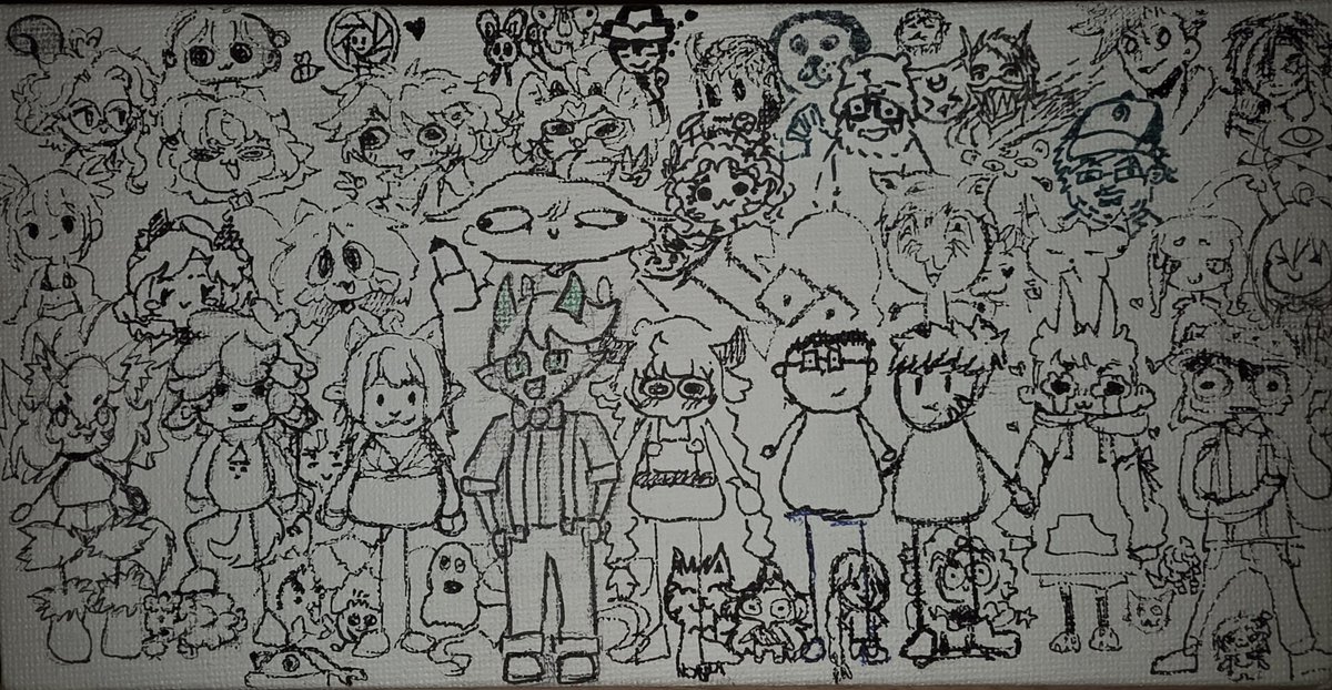 So eine tolle Dokomi25. Und viele davon haben auf meine 20cm x 10cm Leinwand verewigen. Hänge ich mir sowas von an die Wand! Großes Danke an euch :3 alle zu markieren...wäre Stress pur XD und würde Safe jemanden vergessen.