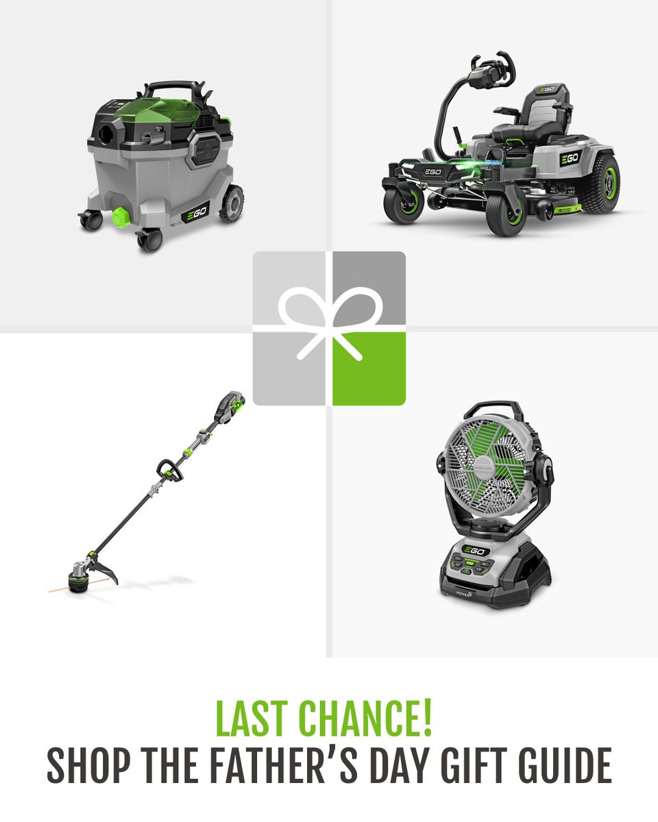 Got something for Dad yet? Shop the top 25 EGO innovations for a gift he’ll love. But hurry—Father’s Day is June 15! bit.ly/4kfmSYR