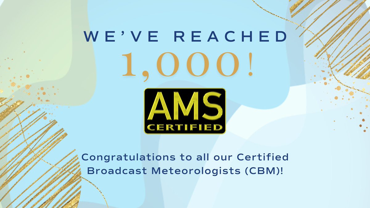 A Certified Broadcast Meteorologist is an expert scientist AND communicator--providing reliable information even in the worst weather. With 1000 CBMs certified we've gathered their stories of saving lives, inspiring others, and standing out amid the noise: bit.ly/4kPbDGJ