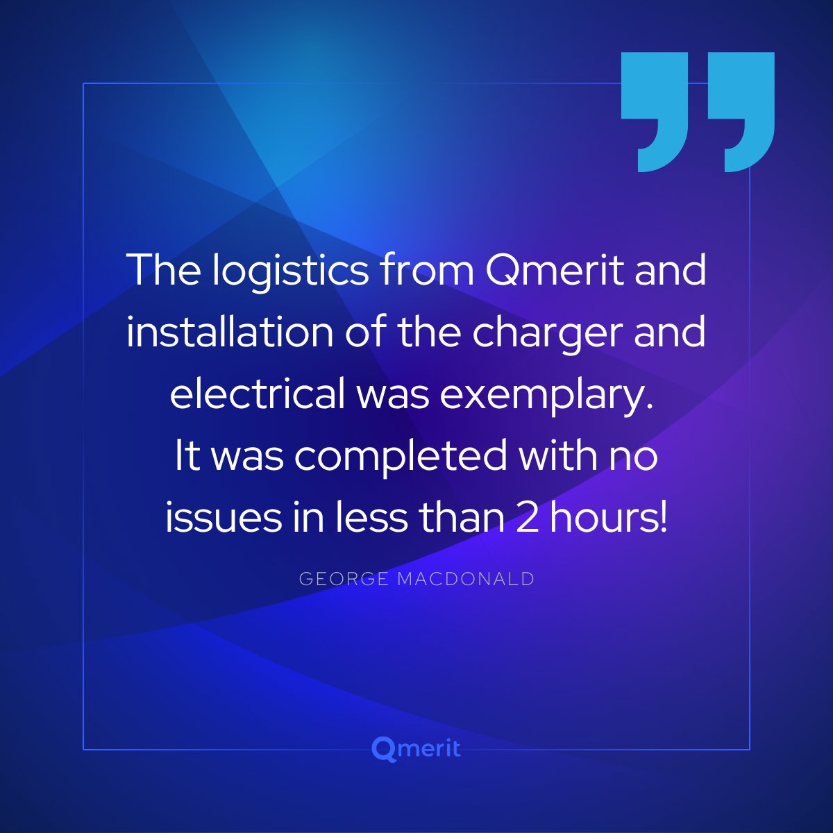 Qmerit's tweet image. At #Qmerit, we understand that a seamless #EVCharging experience begins with professional installation by a trusted, certified #EVInstaller.
Thank you for choosing us for your #Electrification needs, George!
#ElectrificationMadeEasy