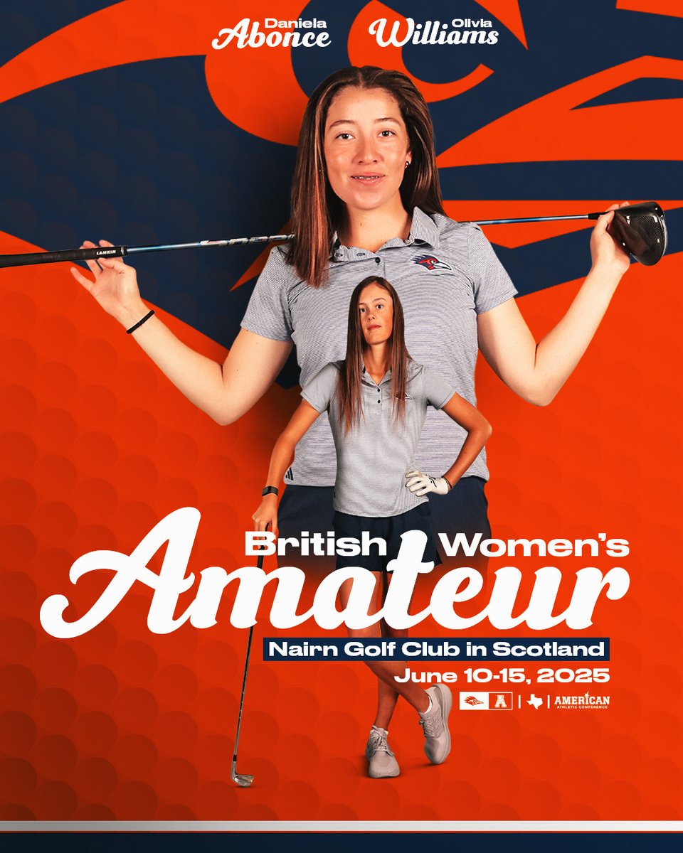 We have a pair of Roadrunners playing in The Women's Amateur this week at Nairn Golf Club in Scotland. Good luck to Daniela Abonce and Olivia Williams!

ℹ️ randa.org/en/championshi…

#LetsGo210 | #BirdsUp 🤙