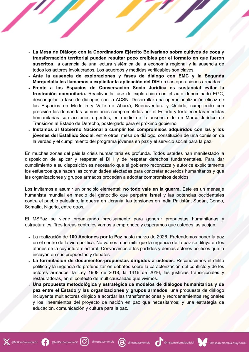 Movimiento Social Por La Paz tweet media