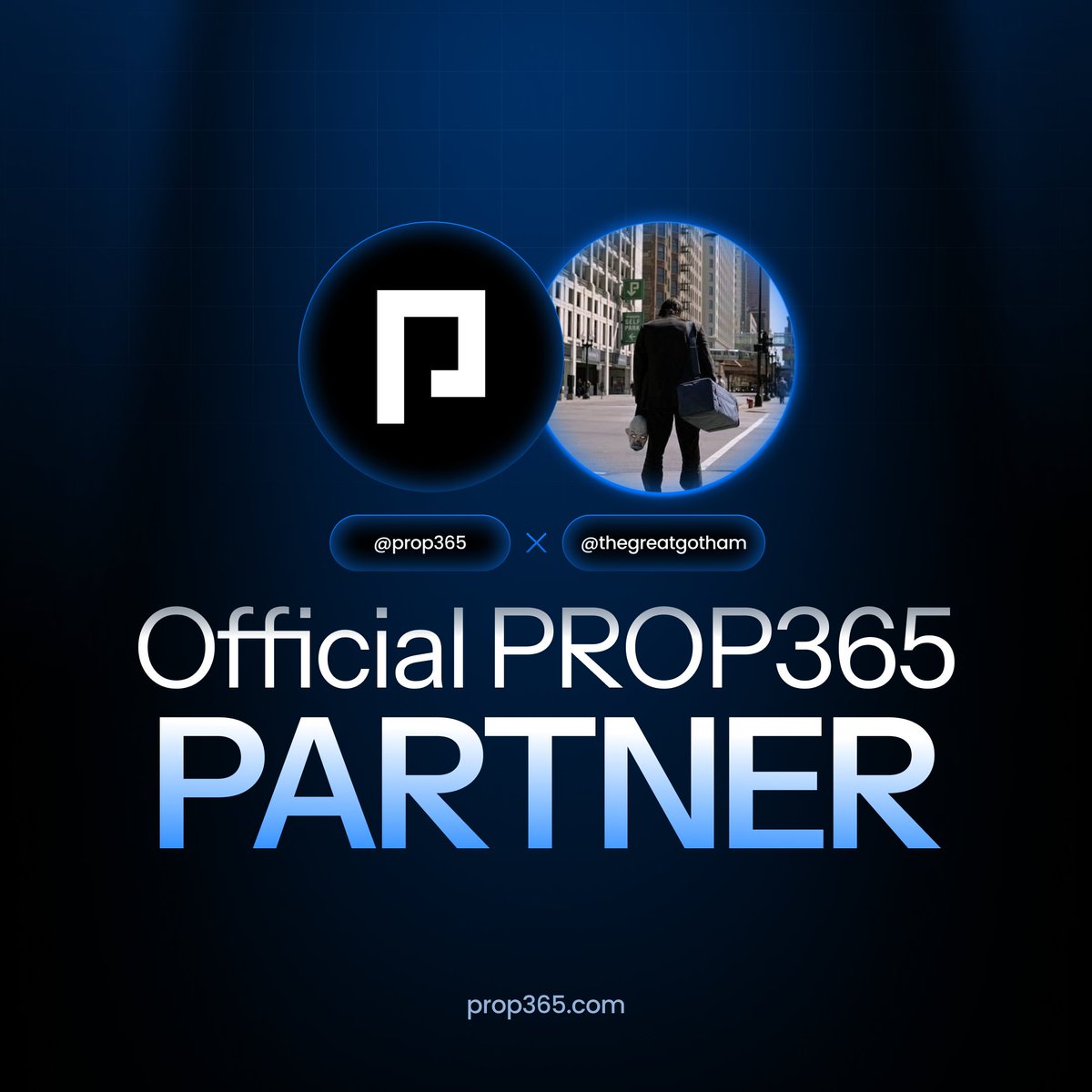 prop365's tweet photo. We’re proud to welcome @thegreatgotham as an official PROP365 partner.

Let’s grow together.
Want to join the team?
You might be next.

📩 DM us to connect.

#propfirm #prop365 #trustedpropfirm #affiliateprogram #tradingcommunity https://t.co/OiZXqchE6z