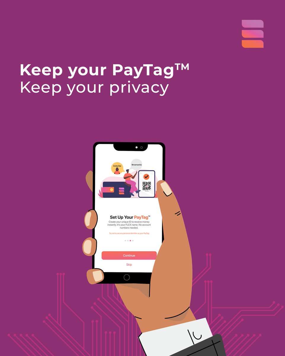 yourFLEXpay's tweet image. FLEX gives you more control and security than the old way.
No account numbers. 
No personal info exposed. 

With FLEX, your ₦PayTag™ keeps things private, while instant alerts and encrypted transactions keep your money moving safely.

Download Now

#Flex #PayTag #Money #Payment