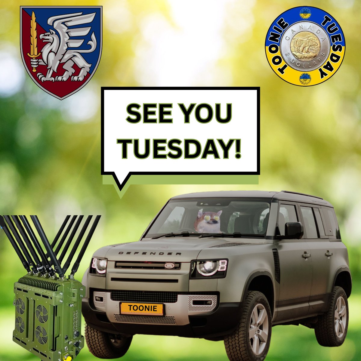 🛡️💪Born to Win💪🛡️
This Toonie Tuesday we will be raising funds for a 4x4 with REB for the Artillerty Division of the 1st Artillery Battery of the Legendary 81st Airmobile Brigade.  This is a critical Toonie Tuesday, their vehicle was destroyed and we need to get them back on
