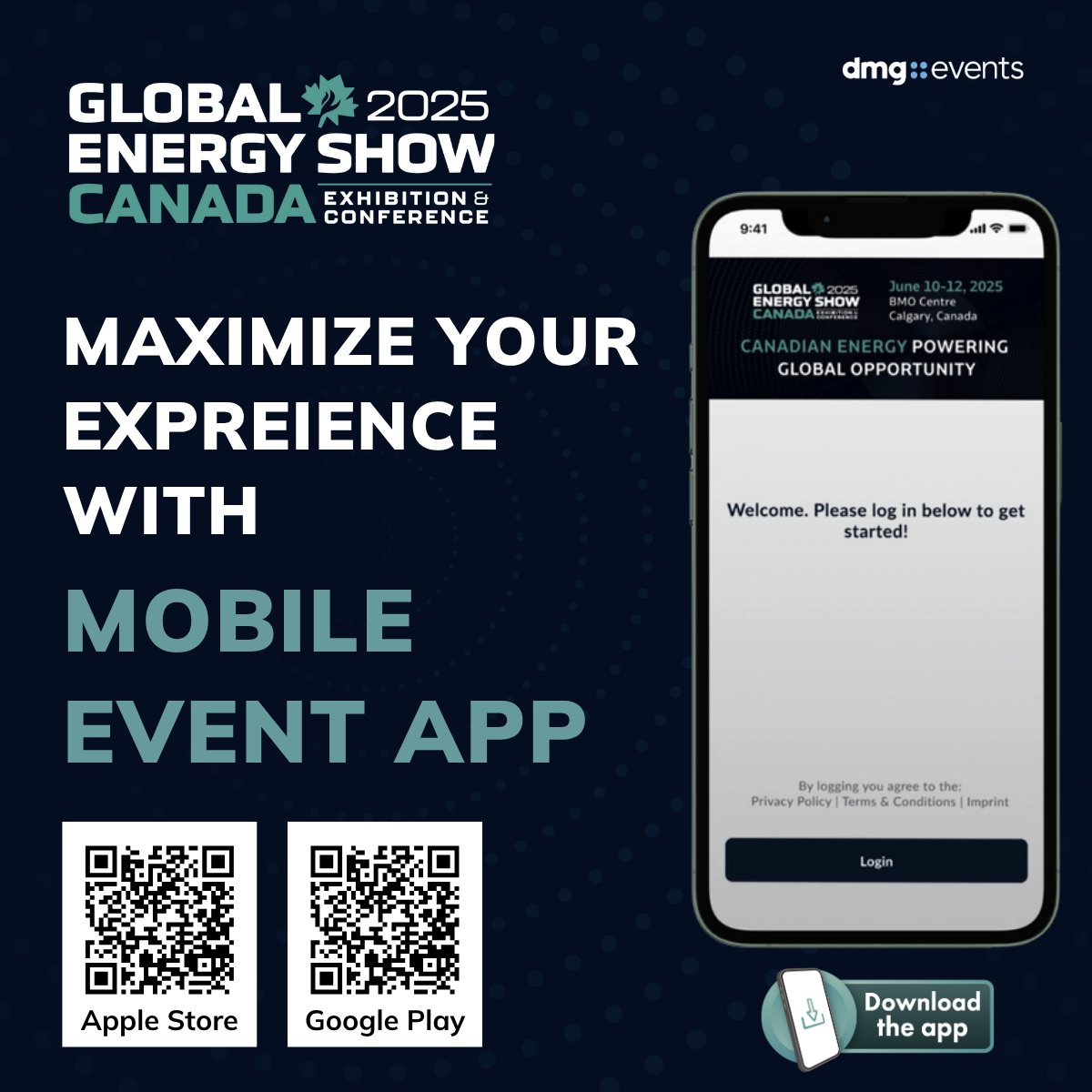 Get ready for the Global Energy Show! Download and activate the official mobile app before the event. 

Access your schedule, connect with attendees and exhibitors, navigate the show floor, and receive real-time updates. Learn more: globalenergyshow.com/event-app/