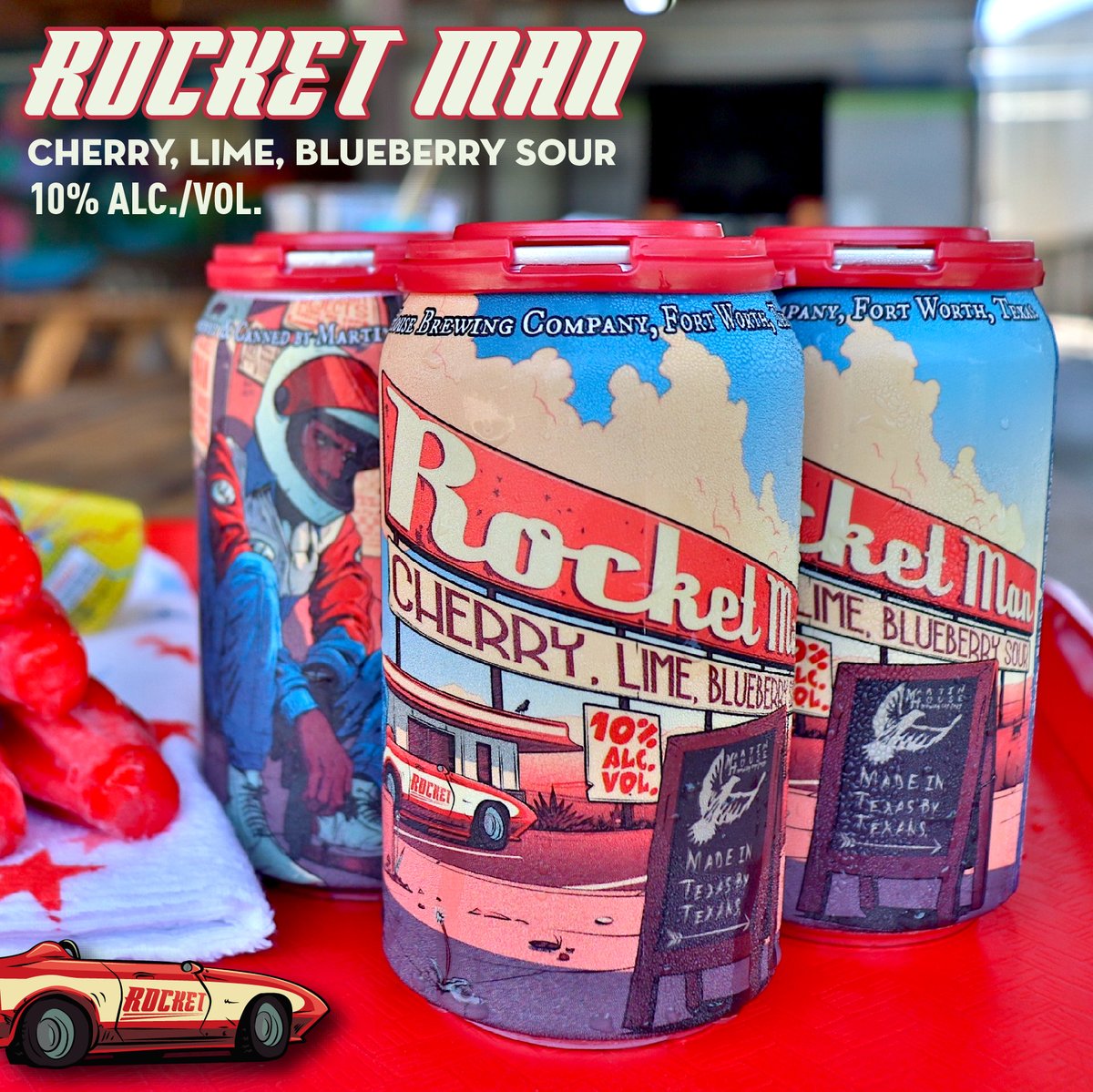 MartinHouseBrew's tweet image. 🚀Rocket Man goes into distribution this week. 10% sour with cherry, lime, and blueberry. It is delish! Be on the lookout and/or request it at your fav mhbc retailer. Cheers!