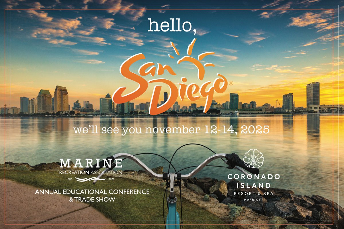 📣 Save the Date! Join us November 12–14, 2025 in San Diego for the Marine Recreation Association’s Annual Educational Conference &amp; Trade Show.
#MRAConference2025 #MarineRecreationAssociation #MarinaLeadership #BoatingIndustry #TradeShow #MarinaProfessionals #YourMRA