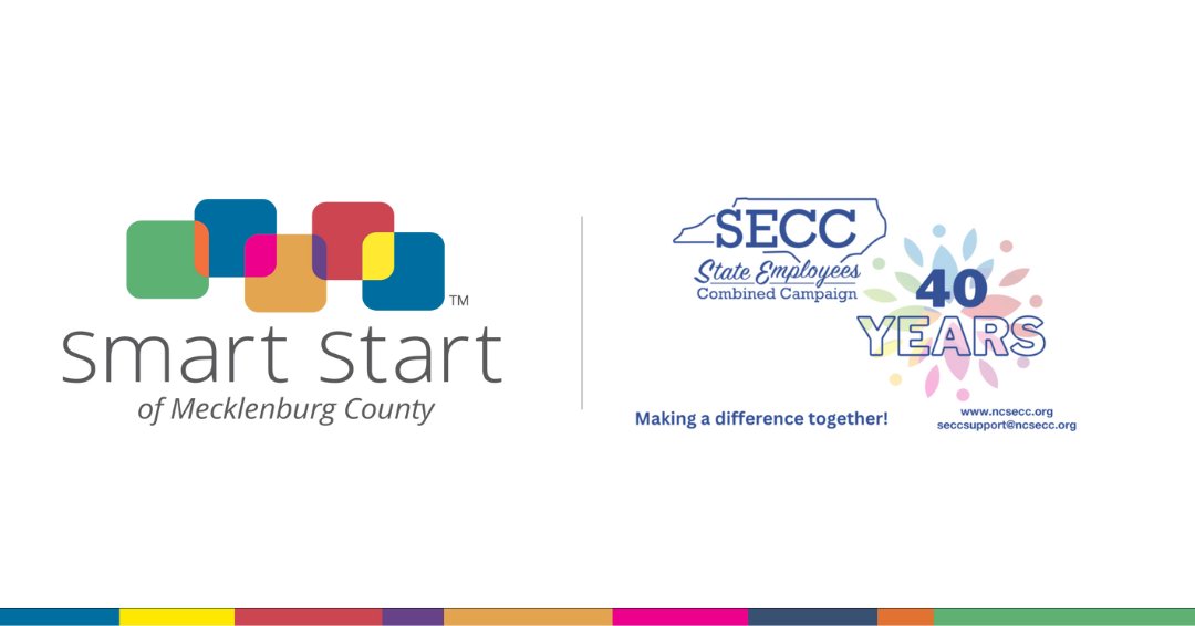 Smart Start of Mecklenburg County thanks our supporters from the State Employees Combined Campaign! Your contribution helps further our mission that every child in Mecklenburg County turns five ready to thrive. 

If you’d like to make a gift to SSMC: smartstartofmeck.org/donate/