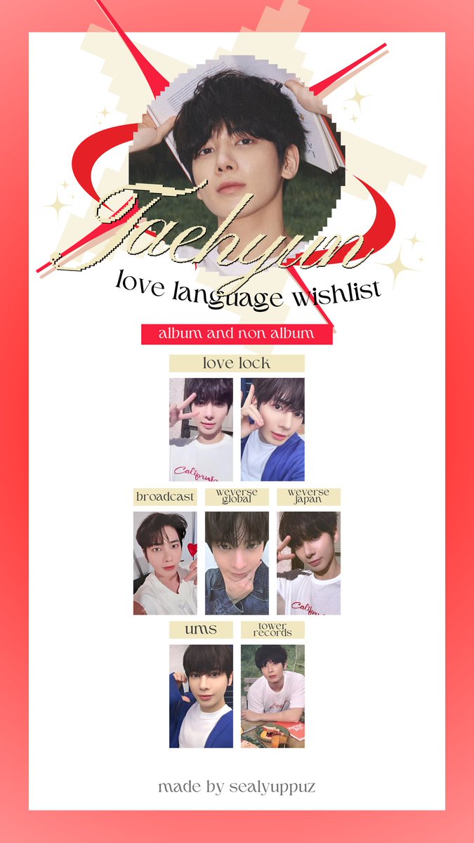 ☆ TXT love language photocard template / wishlist - beomgyu