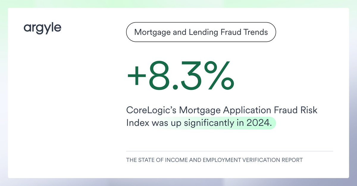 📈 Fraud risk is on the rise, and Argyle is here to help. Download our latest VOIE report to learn more about industry trends and happenings. 

➡️ hubs.la/Q03nGxlw0