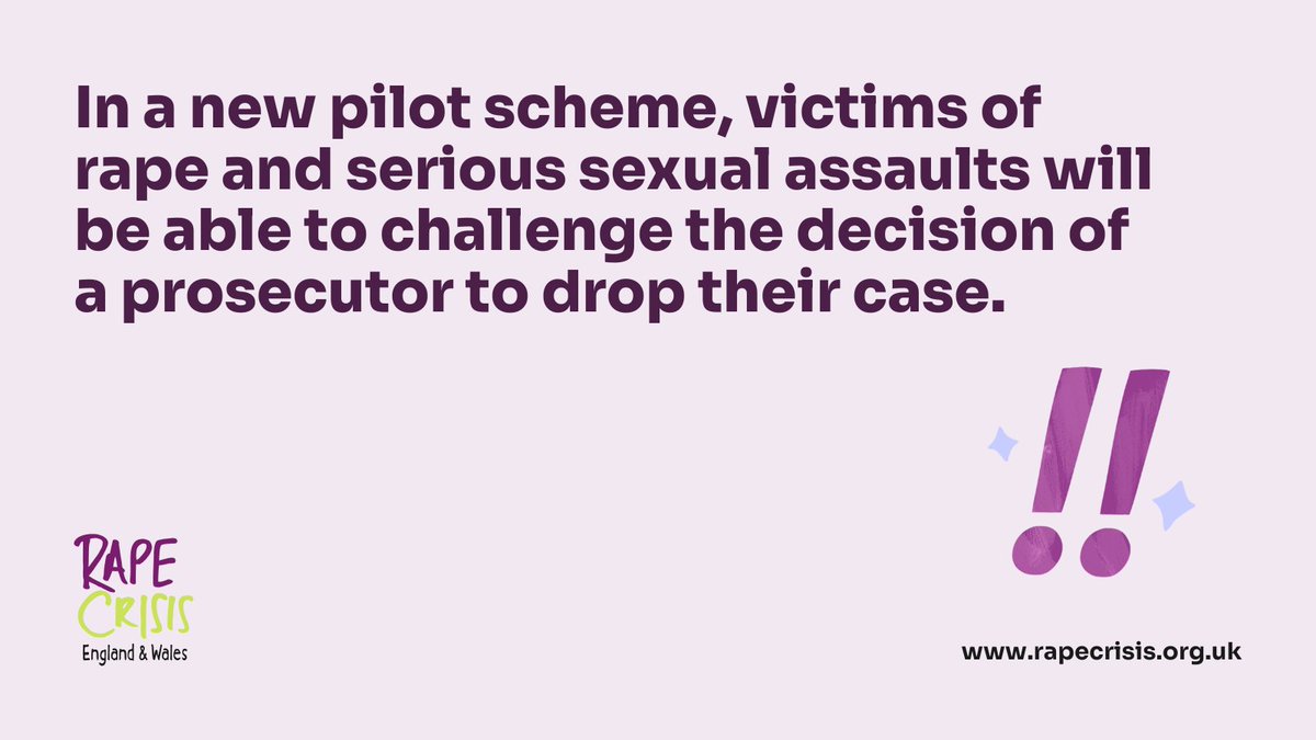 ❗ Survivors of rape and serious sexual assault given the right to have cases reviewed. 

Under new plans, victim-survivors can request a second opinion from a different prosecutor before any final decision is made to close their case.

Read more: ow.ly/SJyt50W6nnZ
