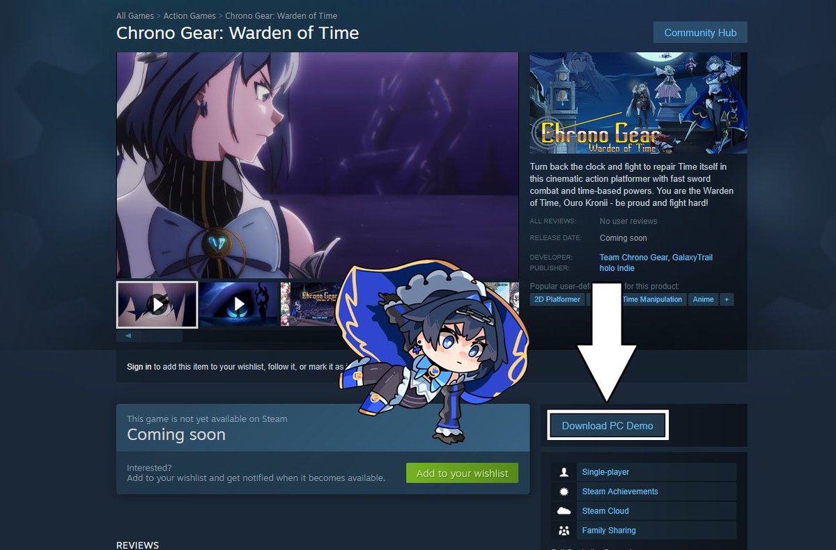 Our demo is available NOW for Steam Next Fest! ⏳

You can try it out by clicking the Download button on our store page! (Link in the replies)