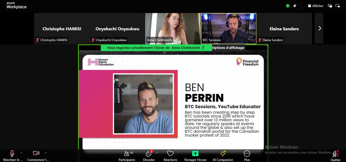 hamisichris02's tweet image. What a pleasure to attend @HRF's Bitcoin for Activists & NGOs webinar!
From Iran to Russia, powerful case studies showed how #Bitcoin resists censorship and empowers activists worldwide.
Sessions run until Wednesday — can't wait to join tomorrow again! 🧠🟠