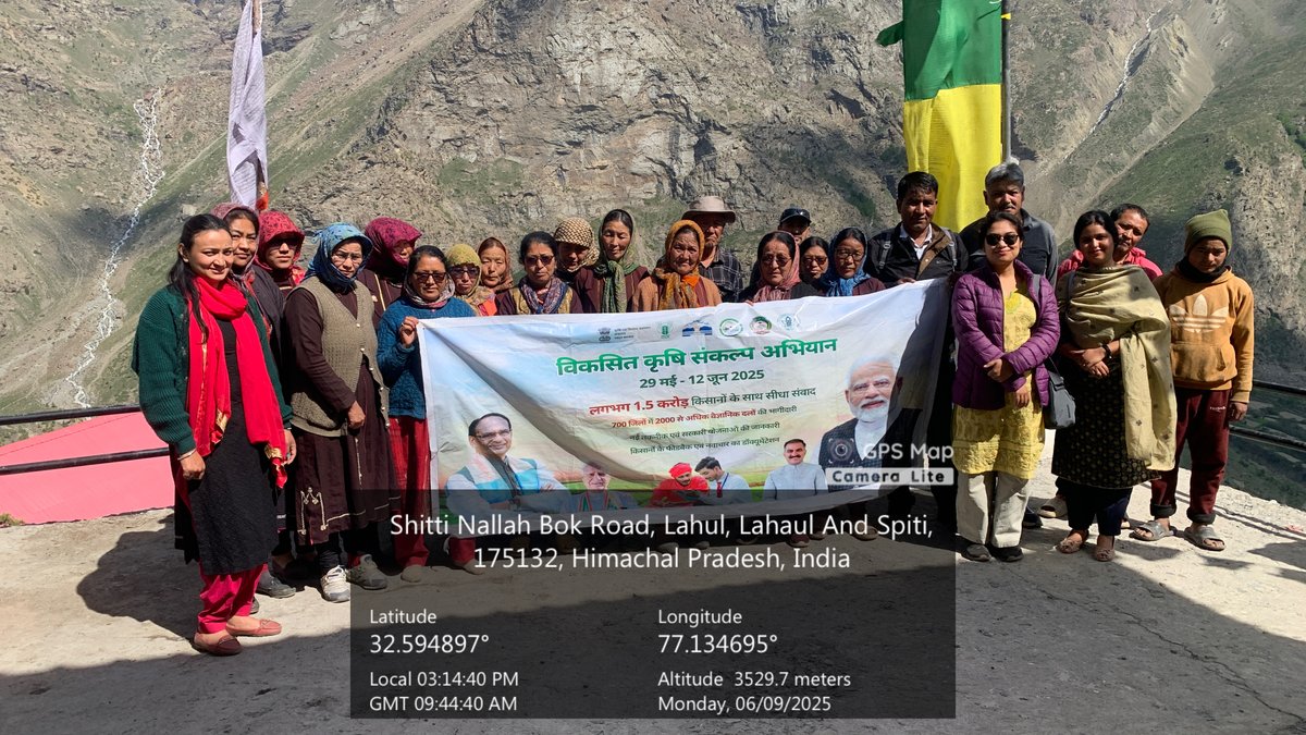 KVK, Kukumseri, Lahaul & Spiti-1, Himachal Pradesh (@kvkkukumseri) on Twitter photo Today on dated 09.06.2025 KVK Kukumseri and line departments conducted Viksit Krishi Sankalp Abhiyan at village Tino, Kolong and Khangsar of block Keylong of L&S #ViksitKrishiSankalpAbhiyaan #OneICAR #atari1icar #PMOIndia <a href="/ChouhanShivraj/">Shivraj Singh Chouhan</a> Today on dated 09.06.2025 KVK Kukumseri and line departments conducted Viksit Krishi Sankalp Abhiyan at village Tino, Kolong and Khangsar of block Keylong of L&S #ViksitKrishiSankalpAbhiyaan #OneICAR #atari1icar #PMOIndia <a href="/ChouhanShivraj/">Shivraj Singh Chouhan</a>