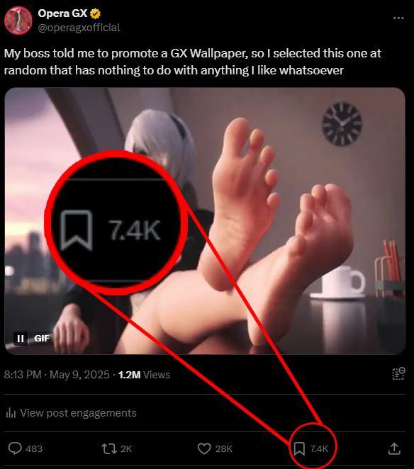 Opera GX tweet media