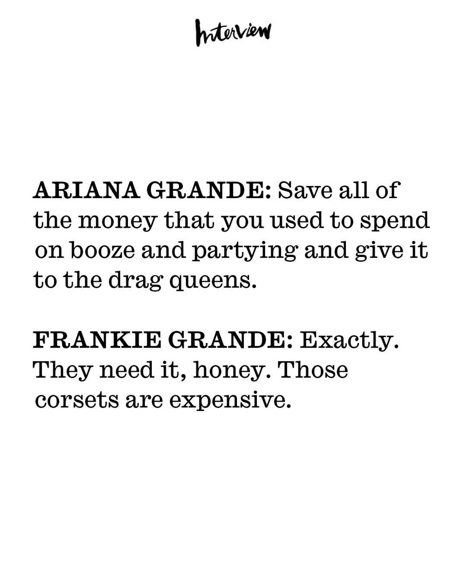 ariana grande interviews frankie grande for @interviewmag ☆ interviewmagazine.com/music/frankie-…