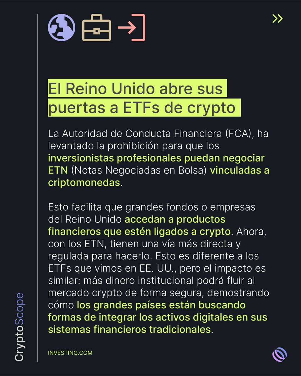 orbi_finance's tweet photo. 🚀 Crypto Scope Weekly 🌍

🇬🇧 El Reino Unido abre sus puertas a los ETFs de criptomonedas, impulsando la adopción institucional.

🏦 JPMorgan integrará activos vinculados a criptomonedas, dando un paso firme hacia el ecosistema digital.

🇨🇭 Suiza se suma a los esfuerzos globales de transparencia cripto, reforzando la confianza del mercado.

#CryptoNews #ETFs #JPMorgan #Orbi