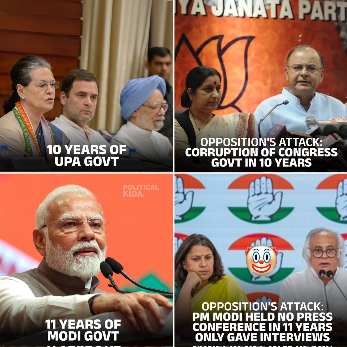 😂😂 because they have nothing to say against Modi government..
