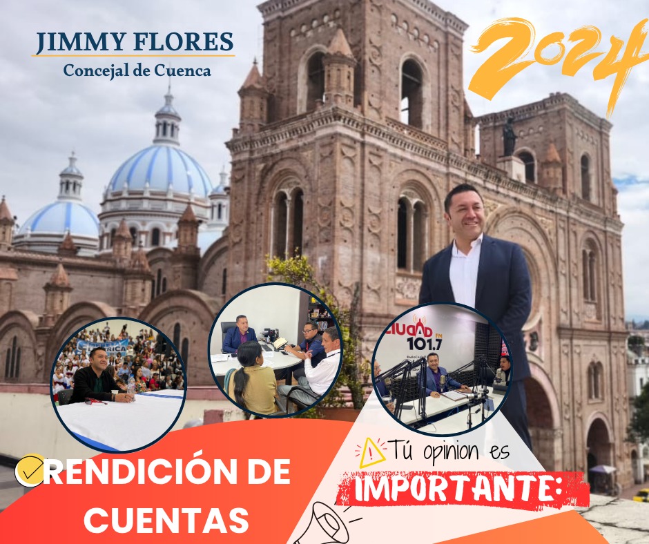 🚨 ¡Iniciamos la #RendiciónDeCuentas2024!
Como tu concejal, creo en una gestión de puertas abiertas. 🫂

🗣️ ¡Haz oír tu voz! Comparte tus dudas o inquietudes 👉
📋 forms.gle/PLn3yZZcGi2D2e…

Tu participación hace la diferencia.
#Cuenca #jimmyfloresconcejaldecuenca #AmorPorCuenca