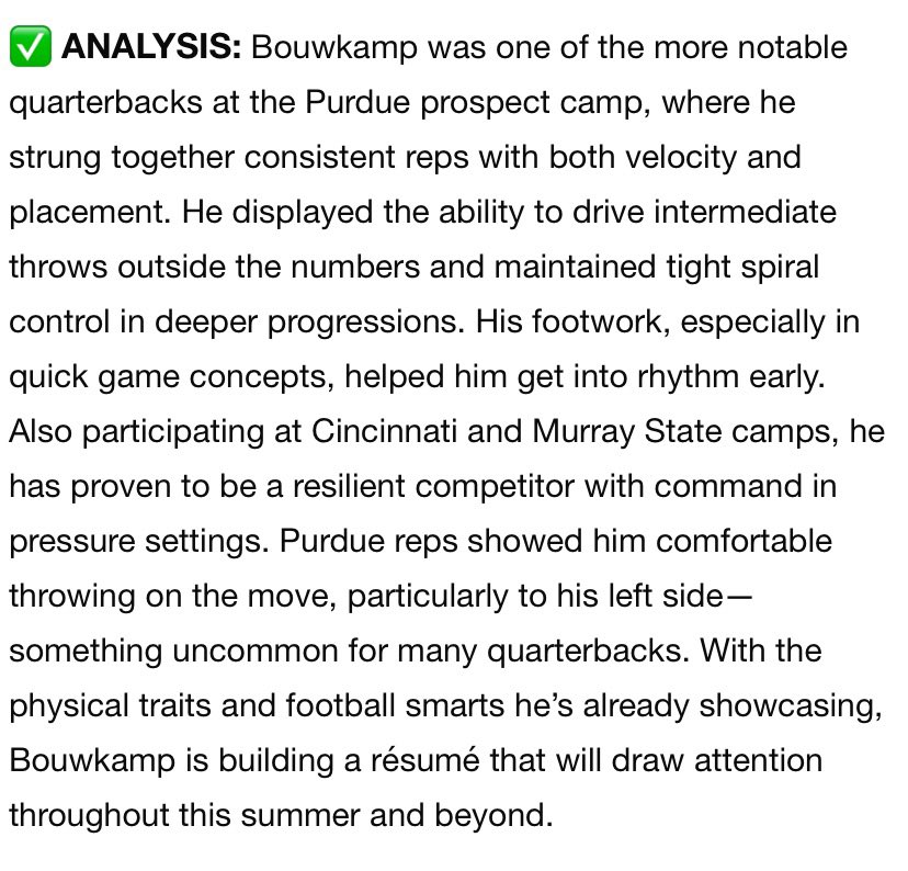 Thank you <a href="/sixstarfootball/">Six Star Football | PLUS+</a> for the write up!
<a href="/QBC_Nashville/">QB Country Nashville</a> <a href="/xfactorQB/">Anthony Morelli: X-Factor QB Academy</a> <a href="/Will_Caldwell15/">Will Caldwell</a> <a href="/BJPSFootball/">Brebeuf Football</a> <a href="/BillSaum/">Bill Saum</a> <a href="/IndyWeOutHere/">IndyWeOutHere ‼️</a> <a href="/IndianaPreps/">Indiana Preps</a> <a href="/PrepRedzone/">Prep Redzone 🏈</a> <a href="/PrepRedzoneIN/">Prep Redzone Indiana</a> <a href="/SWiltfong_/">Steve Wiltfong</a> <a href="/AllenTrieu/">Allen Trieu</a> <a href="/IndySportsZone/">Indy Sports Zone</a>