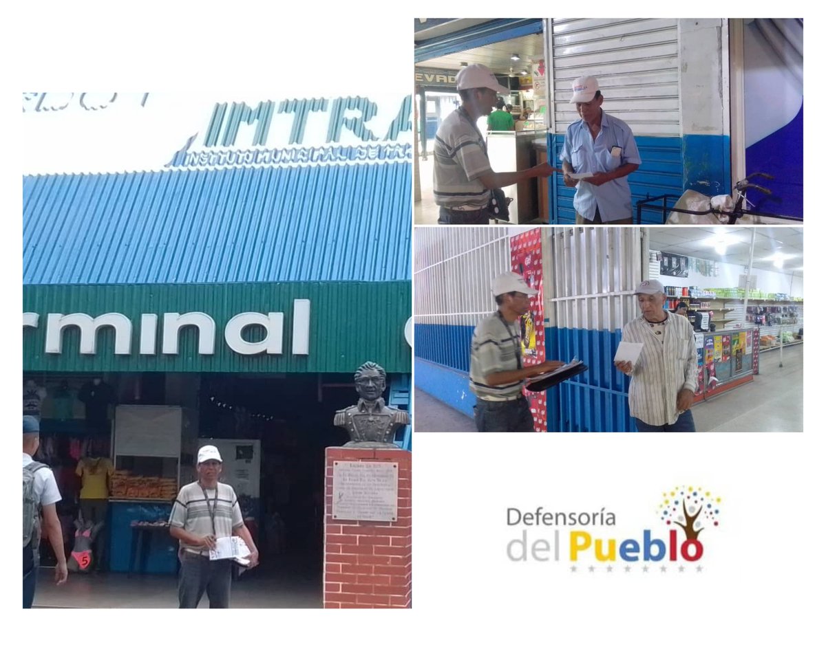ddpuebloaragua's tweet image. #08Jun DdP-Aragua en Labor de promoción, se traslada al Terminal Central de Maracay, Municipio Girardot, con la finalidad de entregar material divulgativo sobre las competencias y Atribuciones de la Defensoría del Pueblo.
@defensoriavnzla
@aruizddp