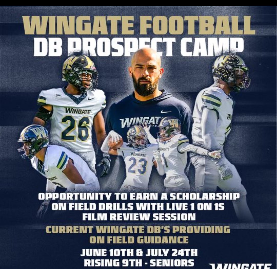 Darvius colyer jr (@darviuscolyer) on Twitter photo I will be attending the Wingate DB camp tomorrow. Can’t wait to show out #AGTG <a href="/CoachUlassin/">Nick Ulassin</a> <a href="/Bryan12_aa/">CoachBG</a> <a href="/CoachHoun/">Karl Calhoun Jr.</a> <a href="/DavidCarneyJr/">David Carney Jr</a> <a href="/ColyerCoach/">Coach Darvius Colyer</a> I will be attending the Wingate DB camp tomorrow. Can’t wait to show out #AGTG <a href="/CoachUlassin/">Nick Ulassin</a> <a href="/Bryan12_aa/">CoachBG</a> <a href="/CoachHoun/">Karl Calhoun Jr.</a> <a href="/DavidCarneyJr/">David Carney Jr</a> <a href="/ColyerCoach/">Coach Darvius Colyer</a>