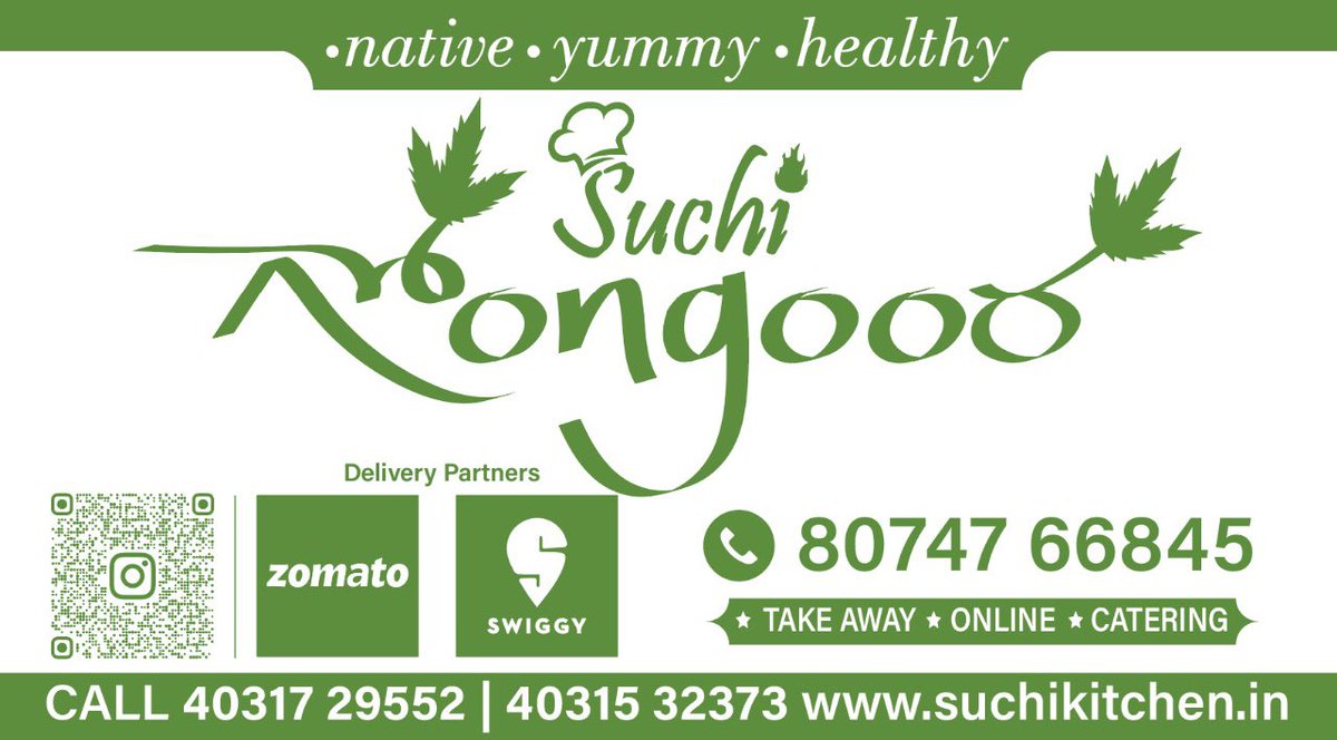 Healthy food, happy life! 🌿 Order from Suchi Gongoora and take a step towards a healthier you! 🥗Call us at 80747 66845,4031729552,40315 32373 to place your order!📞
#SuchiGongoora
#HealthyFood
#NativeCuisine
#Delicious 
#Yummy
#Swiggy
#Zomato
#Catering
#TakeAway
#OnlineOrdering