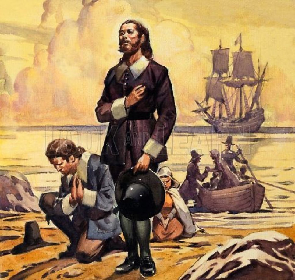 “America is a nation of immigrants!”

No, America is a nation of:

-Explorers
-Conquerers
-Pioneers 

Who set out to evangelize the New World in the wilderness for the glory of God.