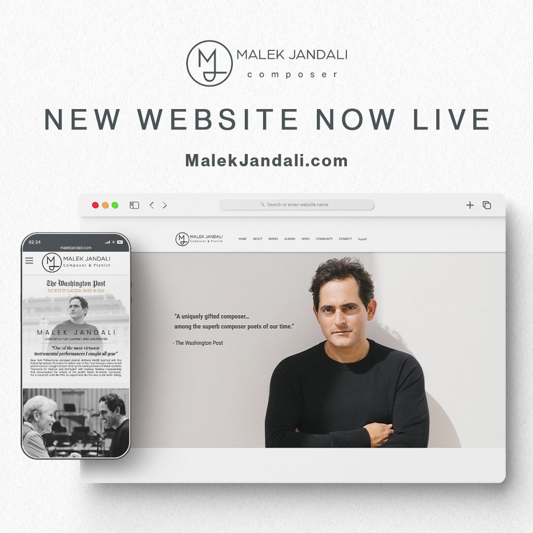 New Website Now Live!  👉MalekJandali.com