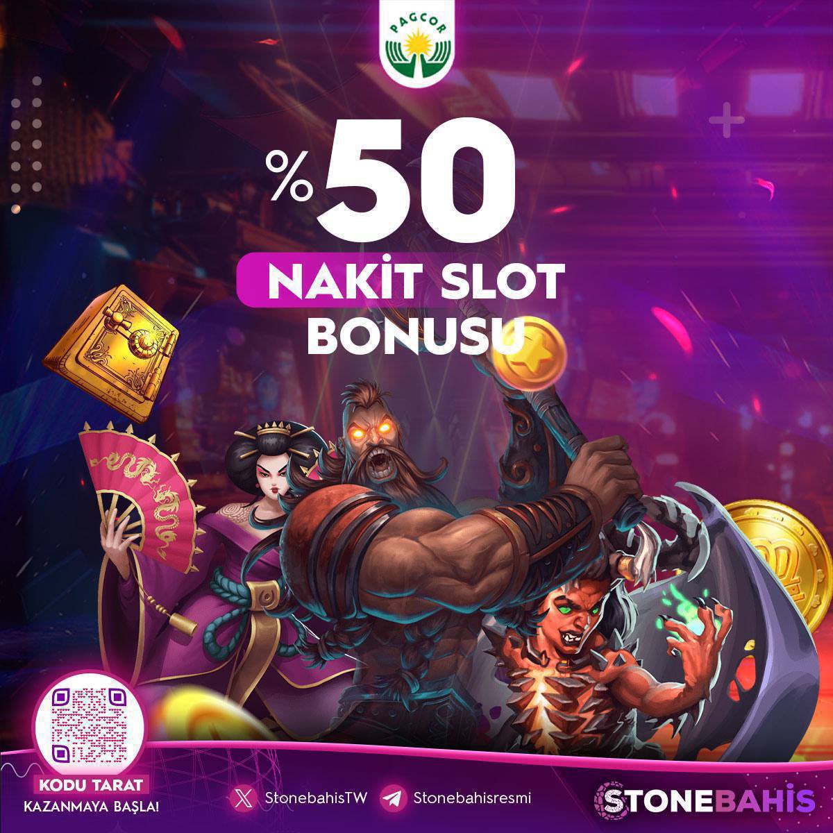 🎰 Slot oyunlarında kazanmanın yeni formülü!

⭐️ Haftanın HER GÜNÜ Geçerli %50 Slot Yatırım Bonusu İle Kazanç Seninle Olsun!

🔽 Min 300₺
✅Yatırımlarda Geçerlidir!

👍 Kazansanda, aynı gün yatırımlarında kayıp bonuslarımızı kullanabilirsin!

🎯 Giriş : t2m.io/stonebahissosy…
