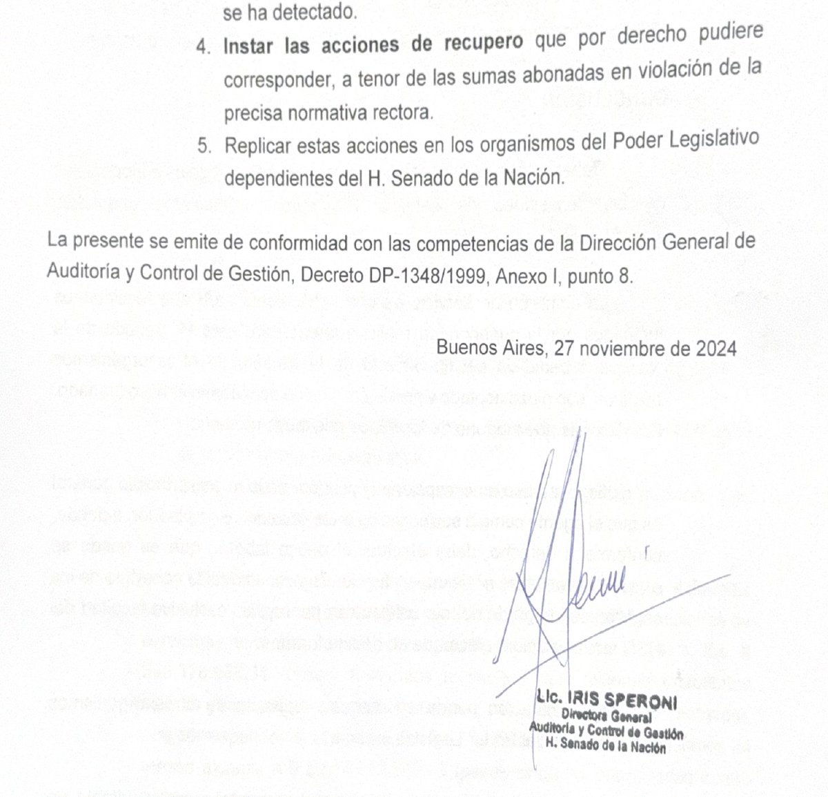 "Desfalco millonario” en el Senado. Una auditoría interna detectó $5800 millones, pagados en 24 meses, en sueldos de empleados que están autorizados a no ir a trabajar presencial con las "comisiones de servicio". ¿Ñoquis? ¿O el Senado le paga a militantes?
Los documentos a los