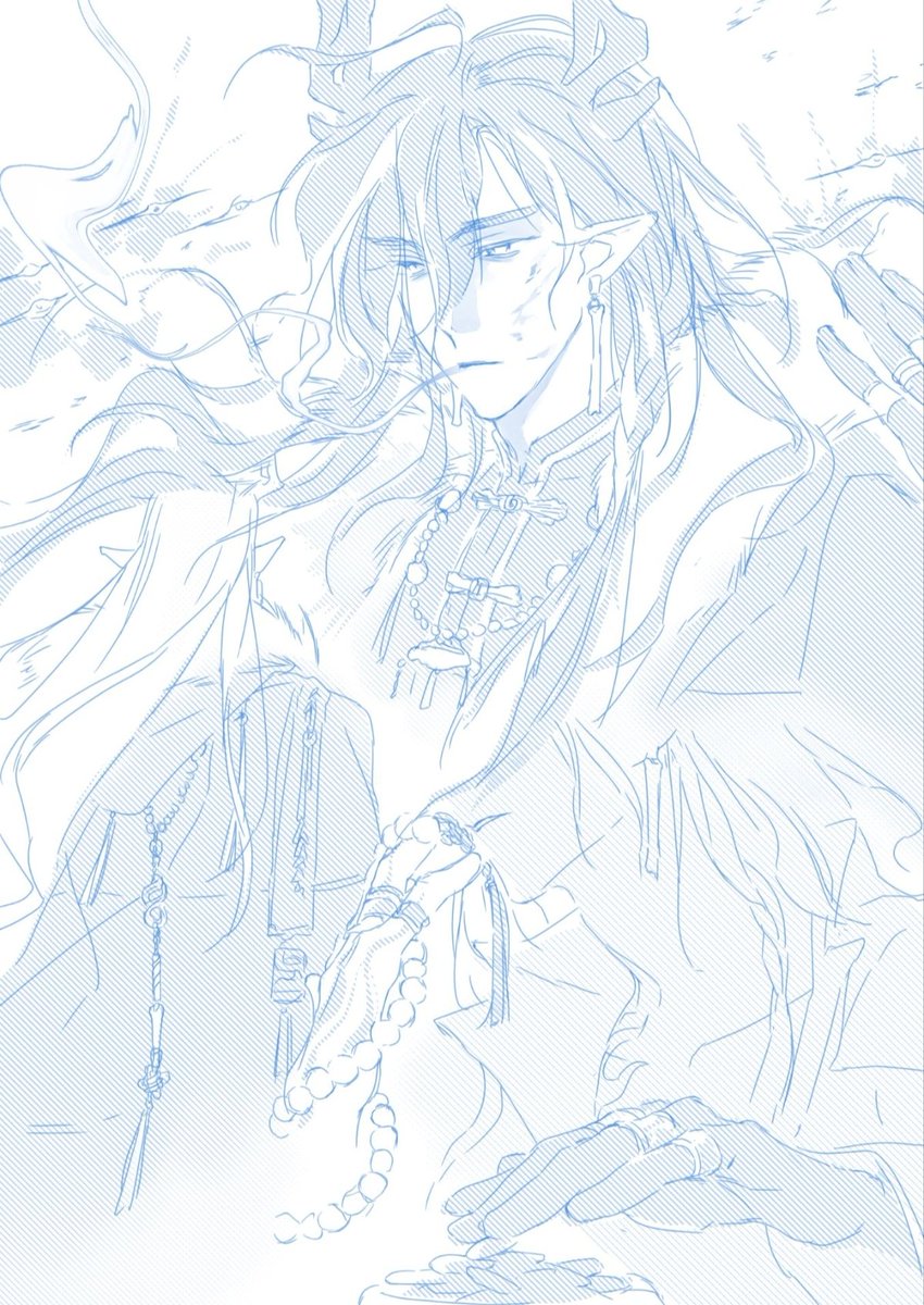 不太好解释的原作向if 简而言之是伐岁成功的二哥代替了岁 意识上也融合了 同时也断了企图用剑自毁以绝岁患的哥的手脚筋
哥的肉身死过几次都被强行塑身复活 所以弟身上的云肩耳坠戒指其实是他的人骨
哥相当于被废了大部分行动能力 有一段时间精神萎靡 最后是重新戍守北境的望
#望朔