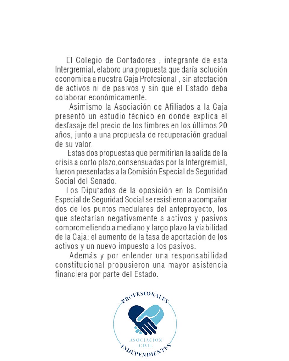 ProfesionalesI7's tweet photo. Compartimos parte de la nota publicada por La Diaria el 8 de junio sobre la Caja de Jubilaciones y Pensiones de Profesionales Universitarios.

#leyexpress #cajaprofesional #profesionalesindependientes #afaps #iass #ladiaria https://t.co/8dBP1xEkgj