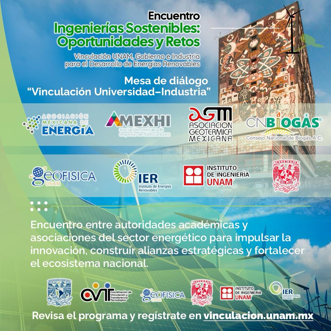 🔋El futuro energético se construye en equipo.
Únete al diálogo entre la UNAM Universidad Nacional Autónoma de México y asociaciones del sector
Instituto de Geofísica, UNAM
13 de junio, 2025
09:00 a 15:00 hrs.
👉Más información y previo registro en: vinculacion.unam.mx