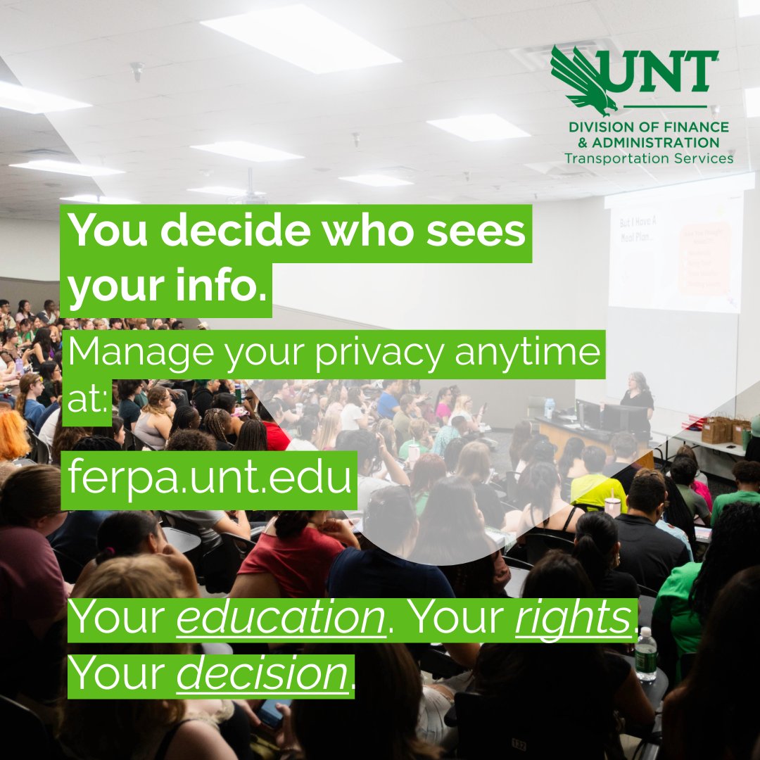UNT Transportation tweet media
