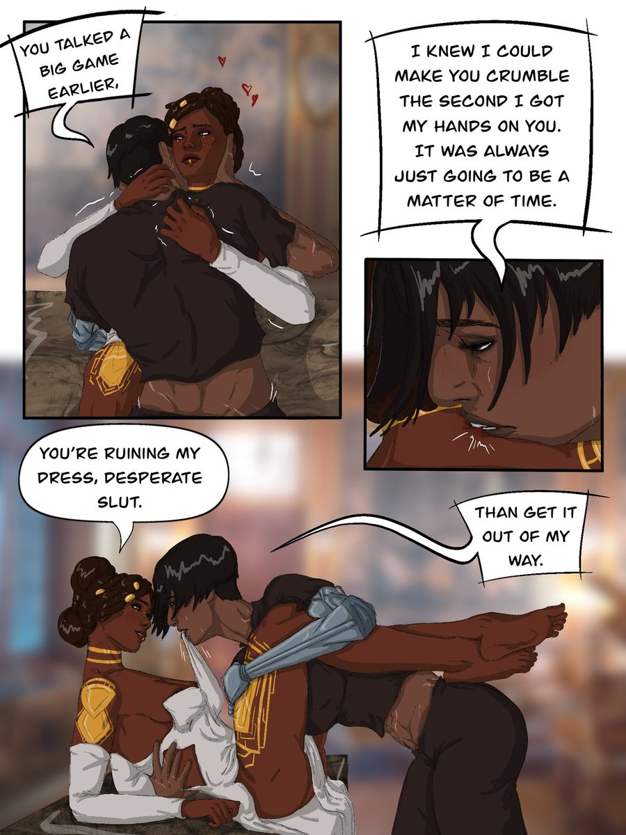 Woopsiedoodles3's tweet image. Tease (1/2) #arcane #mel #medarda #sevika #comic