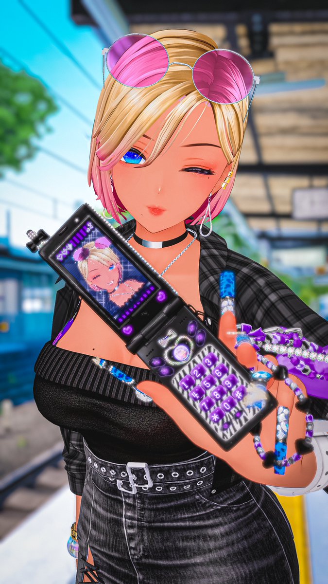 #VRCギャルサー × #Minuet_Doll #PR
Minuet_Dollさんから【は゛りァヶ゛⤴ハ゜ヵ②ヶ→タィo】が6/11に発売～🫶
（ギャルサー限定柄は非売品だよ）