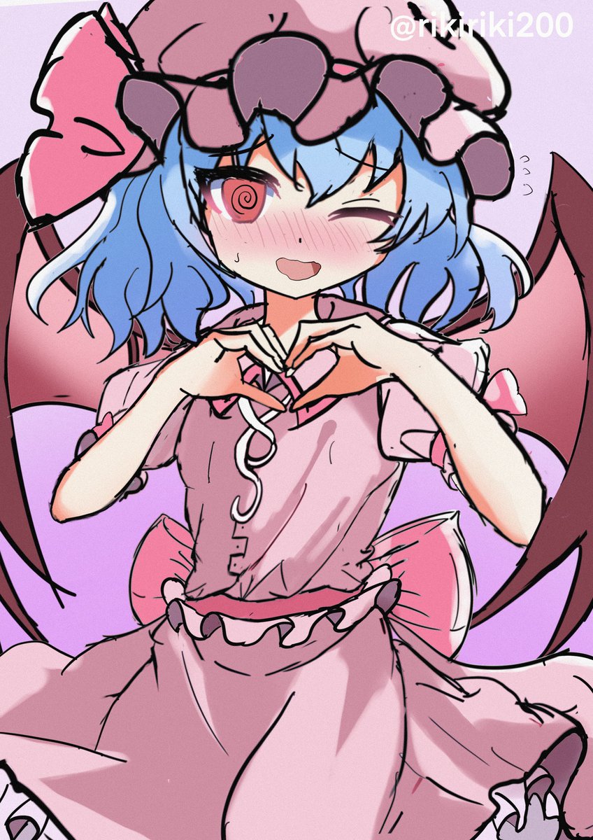 #軽い気持ちで描いたら思った以上に反響があった絵
恥ずかしがってるレミリアのラフ