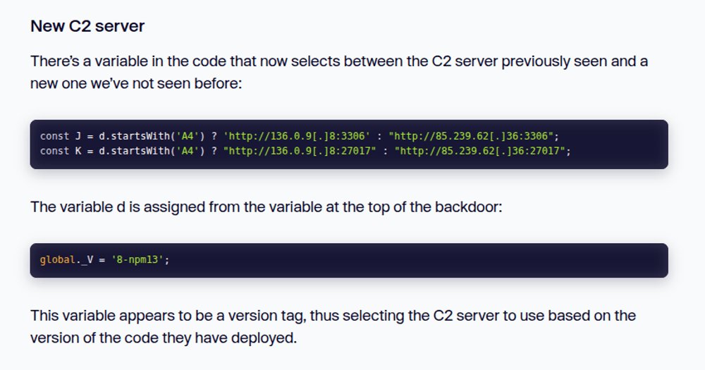 Great post from <a href="/CharlieEriksen/">Charlie Eriksen</a> / <a href="/AikidoSecurity/">Aikido Security</a> on an NPM Supply chain attack over the weekend: Active NPM Attack Escalates: 16 React Native Packages for GlueStack Backdoored Overnight
aikido.dev/blog/supply-ch…