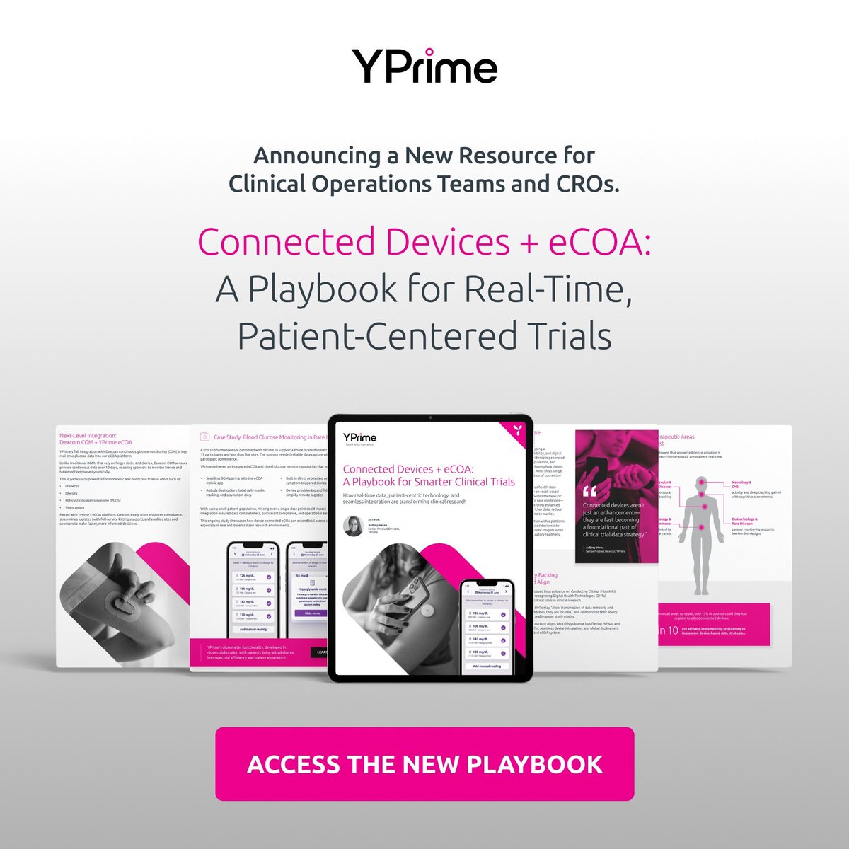 Clinical trial complexity is rising, and so is the need for real-time, high-quality data. Our latest playbook breaks down how sponsors and CROs are integrating connected devices (like glucometers and CGMs) directly into eCOA platforms. Access our playbook: hubs.ly/Q03rdbBL0