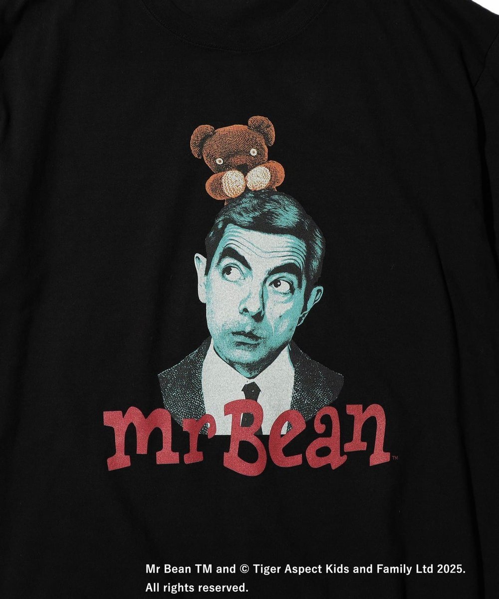 secretmen  新品 ミスタービーン Mr Bean Tシャツ 新品 Mr. Bean ミスタービーン コメディアン 変なおじさん 白黒Tシャツ