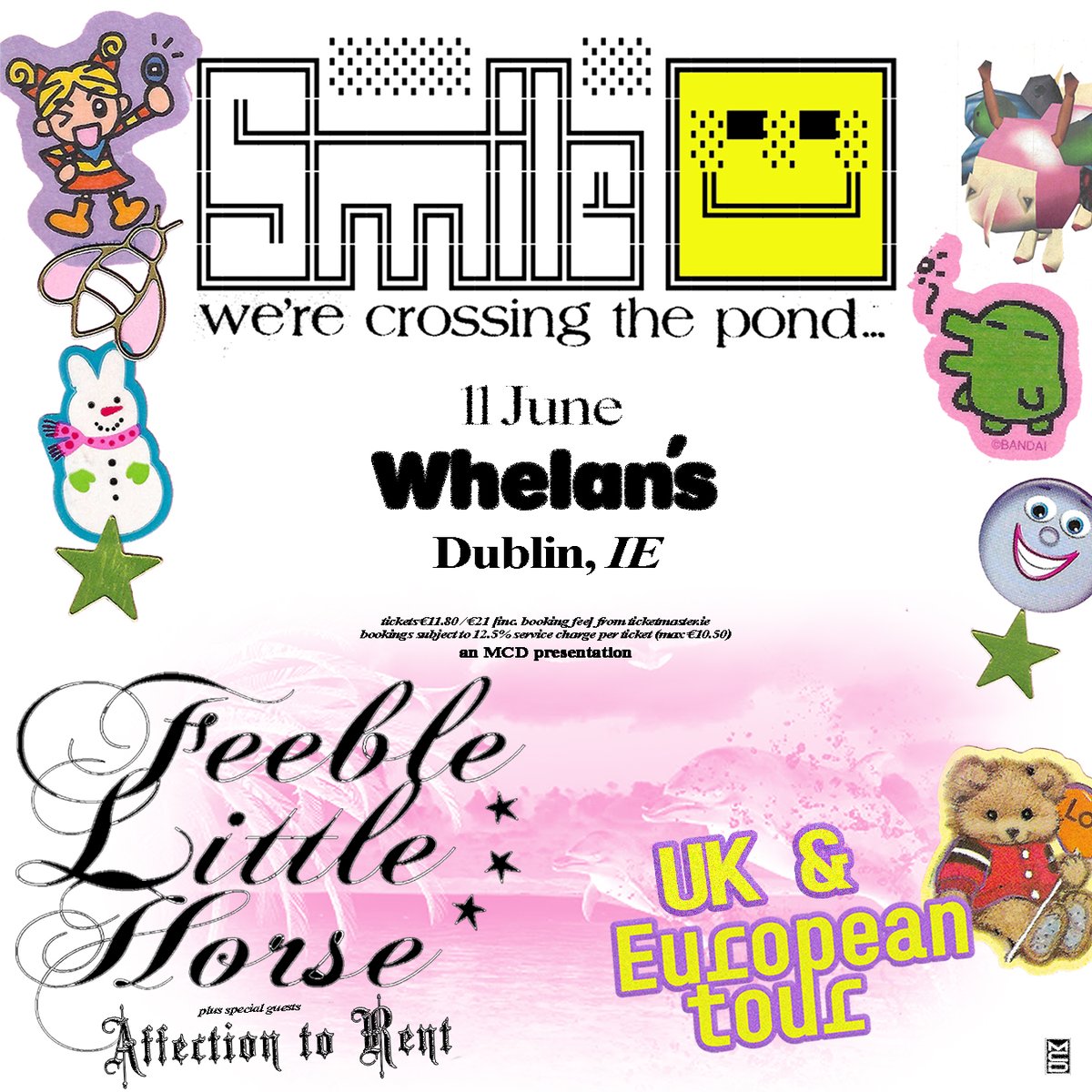 ✨ 𝗧𝗛𝗜𝗦 𝗪𝗘𝗘𝗞 feeble little horse will be joined by special guests <a href="/affectiontorent/">Affection to Rent</a> at <a href="/whelanslive/">Whelan's</a>, Dublin on 11 June.

🎫 Tickets on sale now bit.ly/43OvLC6