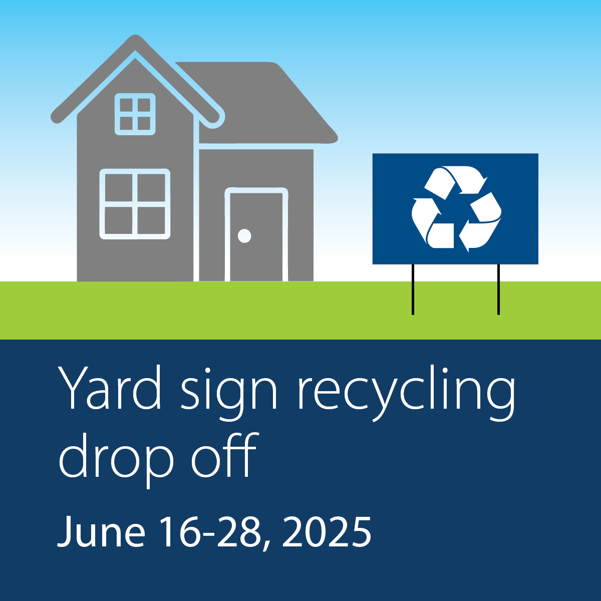 After the spring 2025 graduation season, check with the school to see if they are collecting signs for reuse. Otherwise, drop it off for recycling at four locations June 16-28, 2025. #CorrugatedPlastic #ReuseReduceRecycle #PlasticPollution ow.ly/ToJt50VVcGp