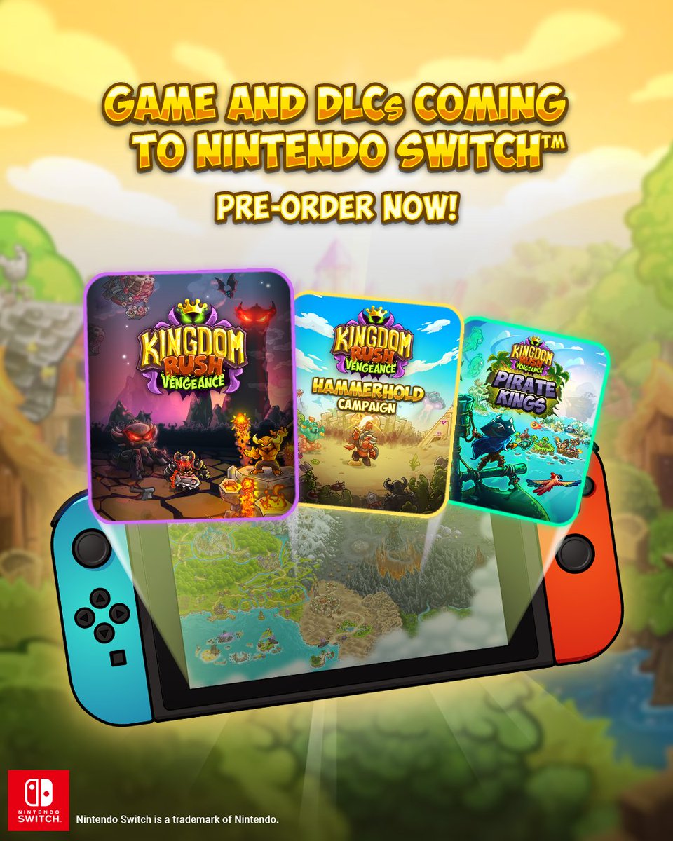 Are you ready to Switch to the Dark Side? 🎮
Kingdom Rush Vengeance and its DLCs are coming to Nintendo on June 12th. Pre-Order Now for 15% off! bit.ly/krv-switch
