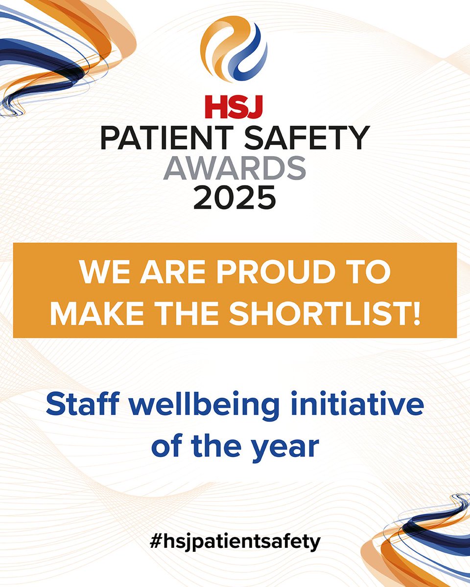 HCTNHS's tweet photo. 🏆  Two services are finalists in the HSJ Patient Safety Awards 2025:
👏 Our Staff Wellbeing Service for Staff Wellbeing Initiative of the year
👏 Our SEND Mental Health Support Team for Best Use of Integrated Care &amp; Partnership Working.
Find out more: https://t.co/ikkh71iJra https://t.co/tfN9Im2FUc